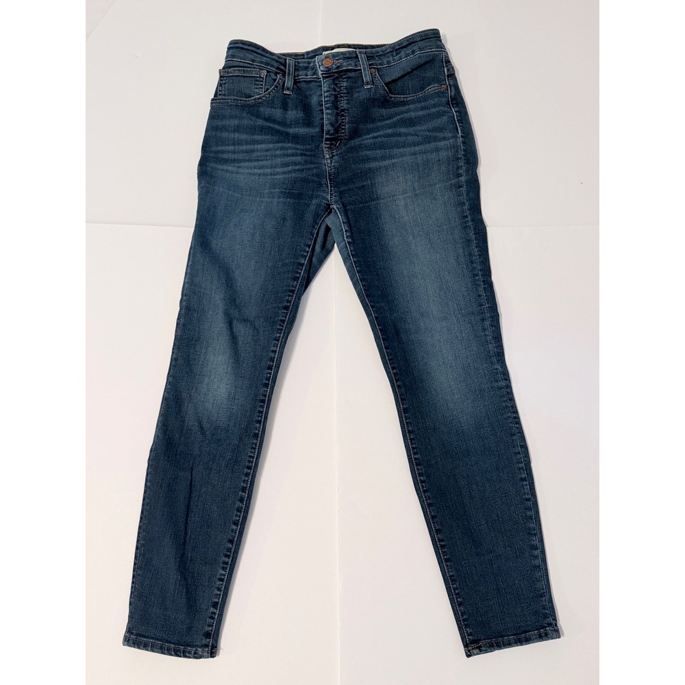 Madewell High Rise Skinny Jeans Dark Indigo Wash Stretch Denim Pants Size 29P